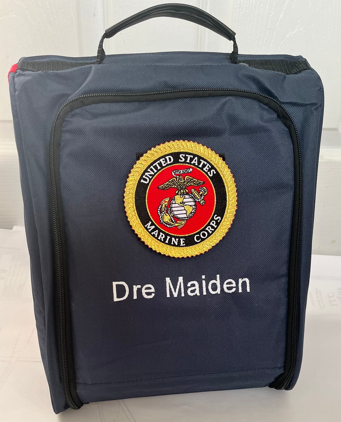 USMC Navy with Red Stripe Coverbag